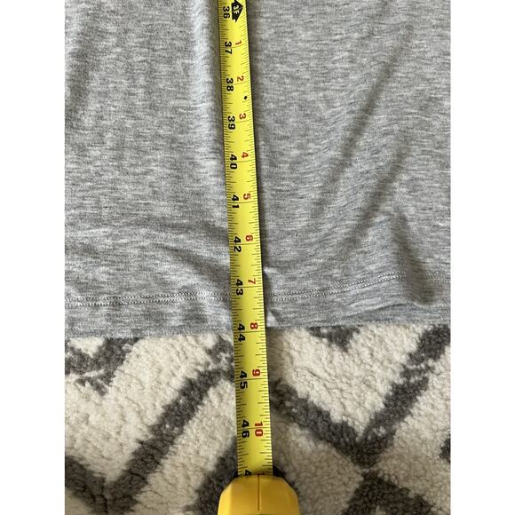 EILEEN FISHER Gray Tencel Jersey Funnel Neck Relaxed Midi Jumper Dress Sz L - Picture 12 of 12